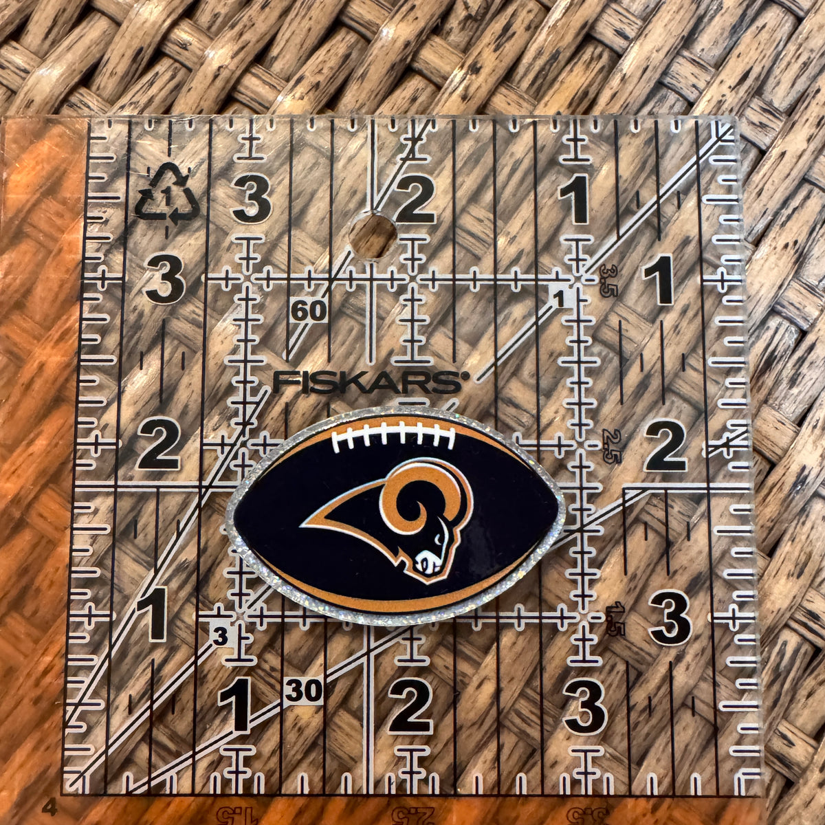 Acrylic Flatback Craft Embellishment - Football Team
