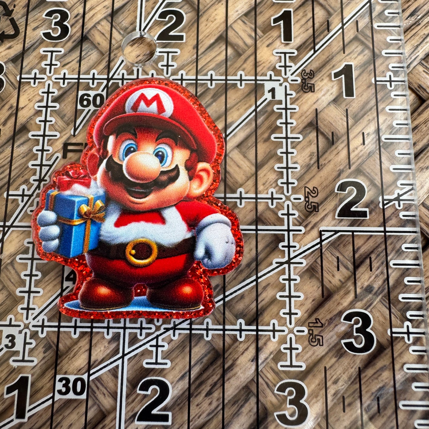 Mario Christmas, Christmas, Flatback, Planar, Cabochon, Single Pc