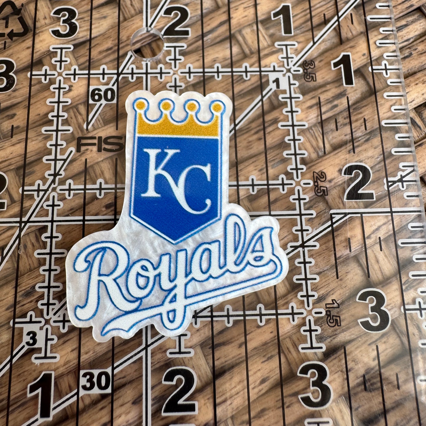 Baseball, KC Royals, Flatback, Planar, Cabochon, Single Pc