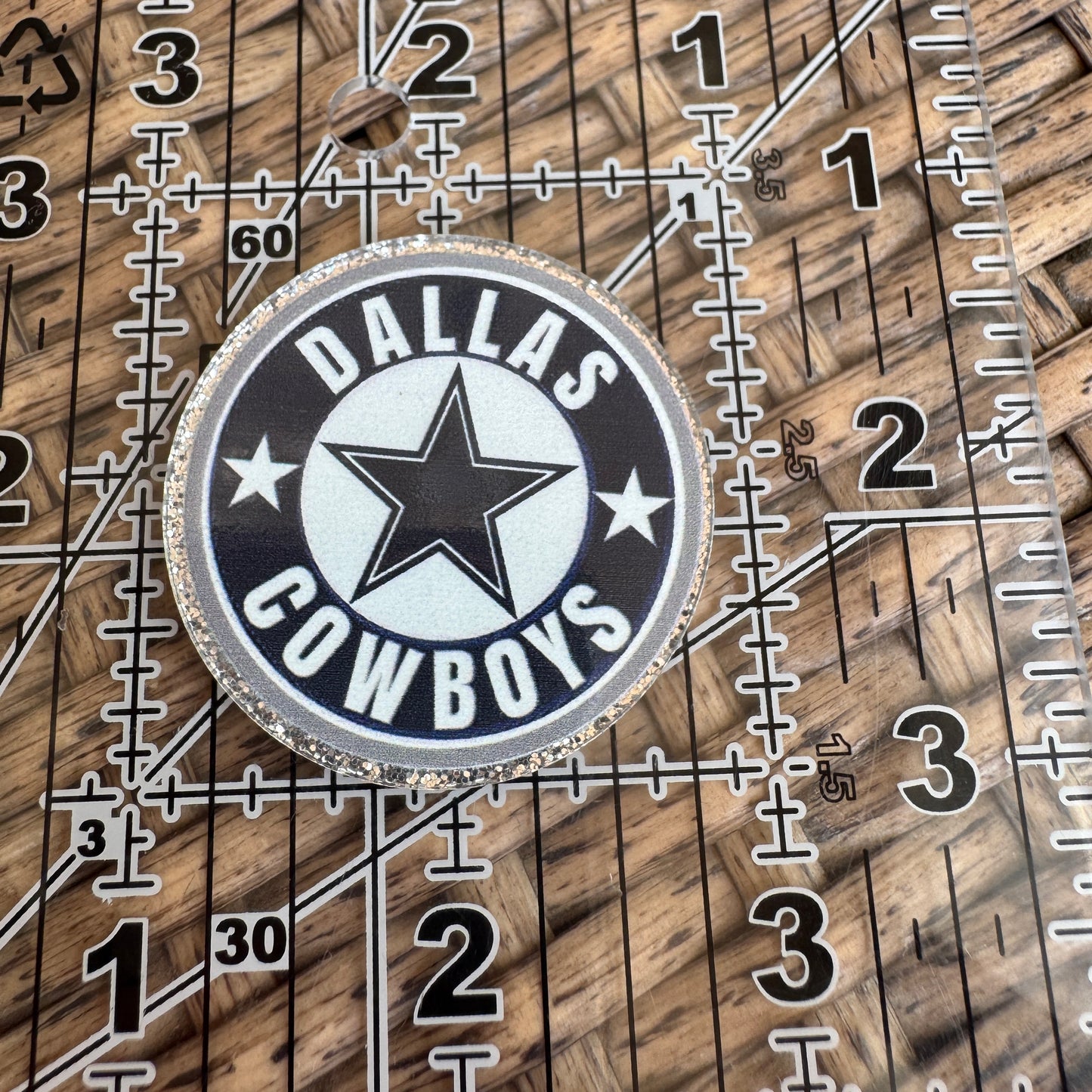 Football, Dallas Cowboys, Flatback, Planar, Cabochon, Single Pc