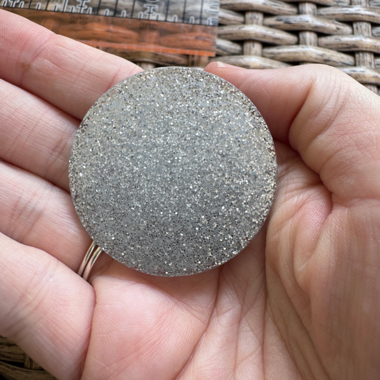 Acrylic Fatback, Planar, Cabochon, Craft Supply - Atlanta Braves Baseball Team