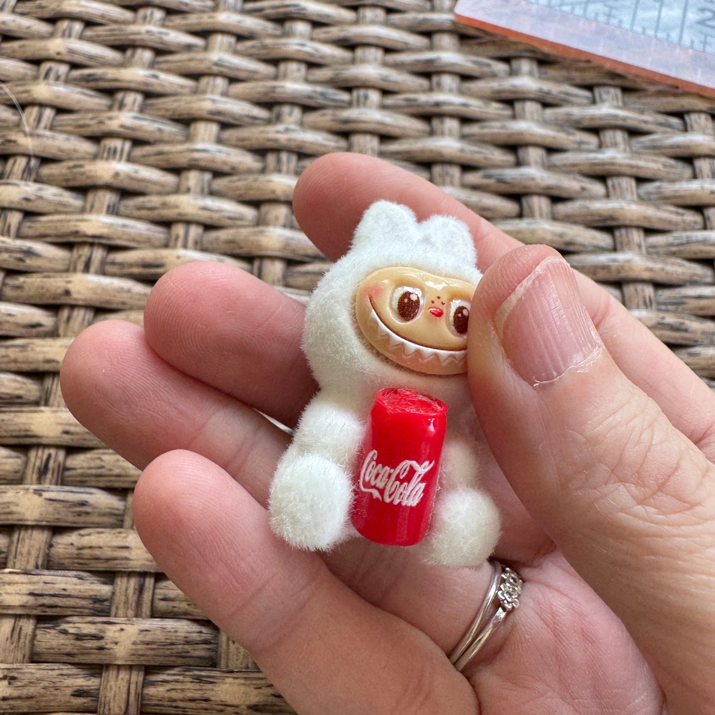 Flocal Bead Labubu With Coke Sitting