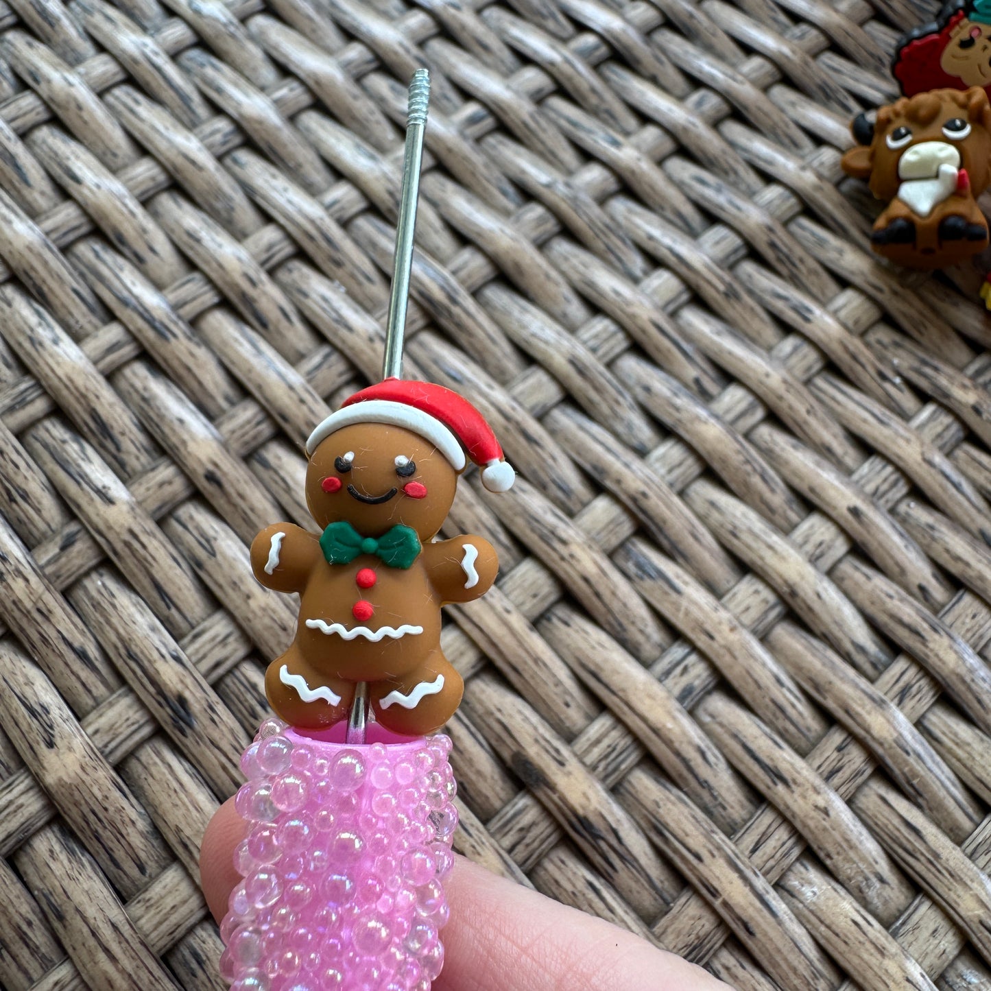 Flocal Bead Silicone 3D Gingerbread Man