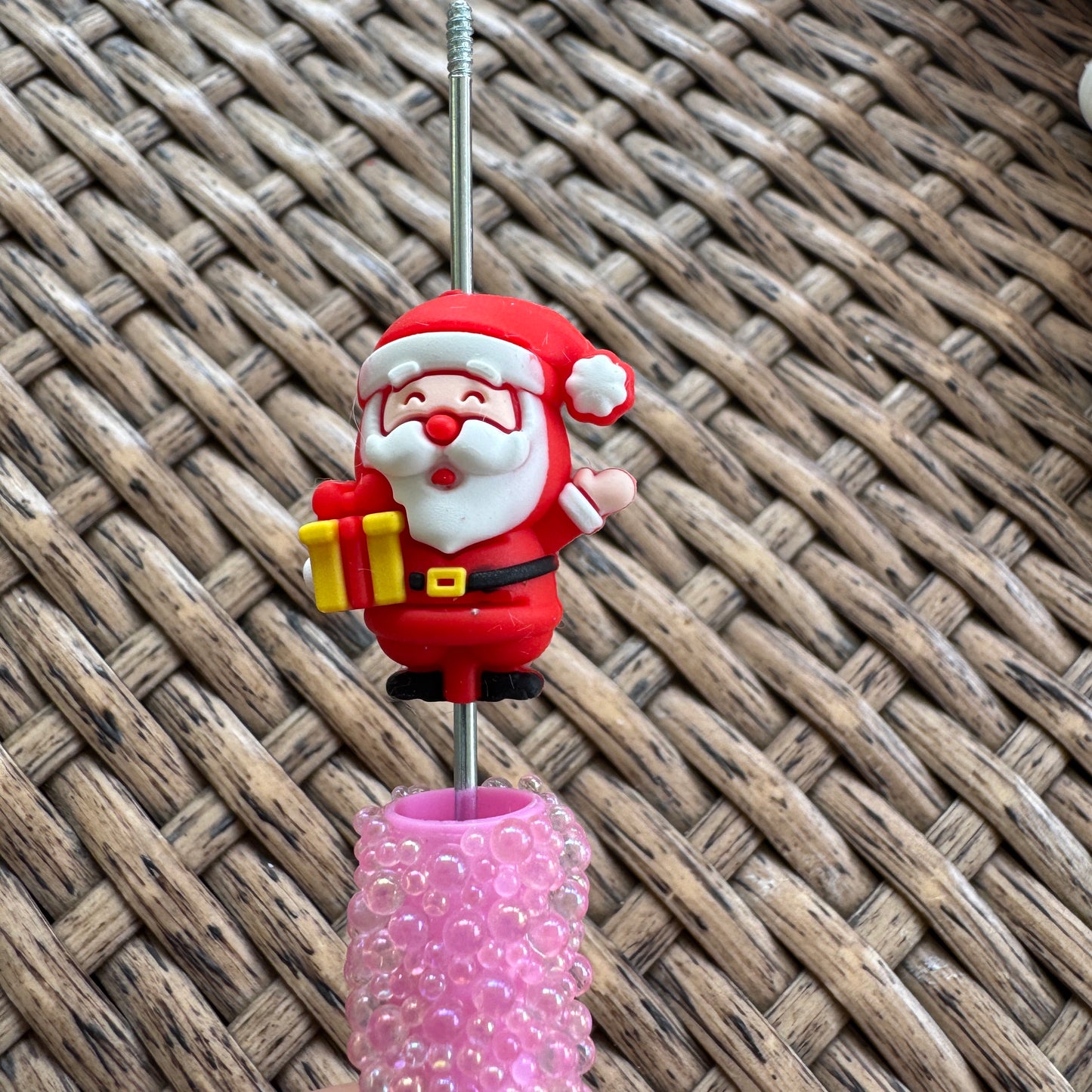 Silicone Flocal Bead Santa 3D