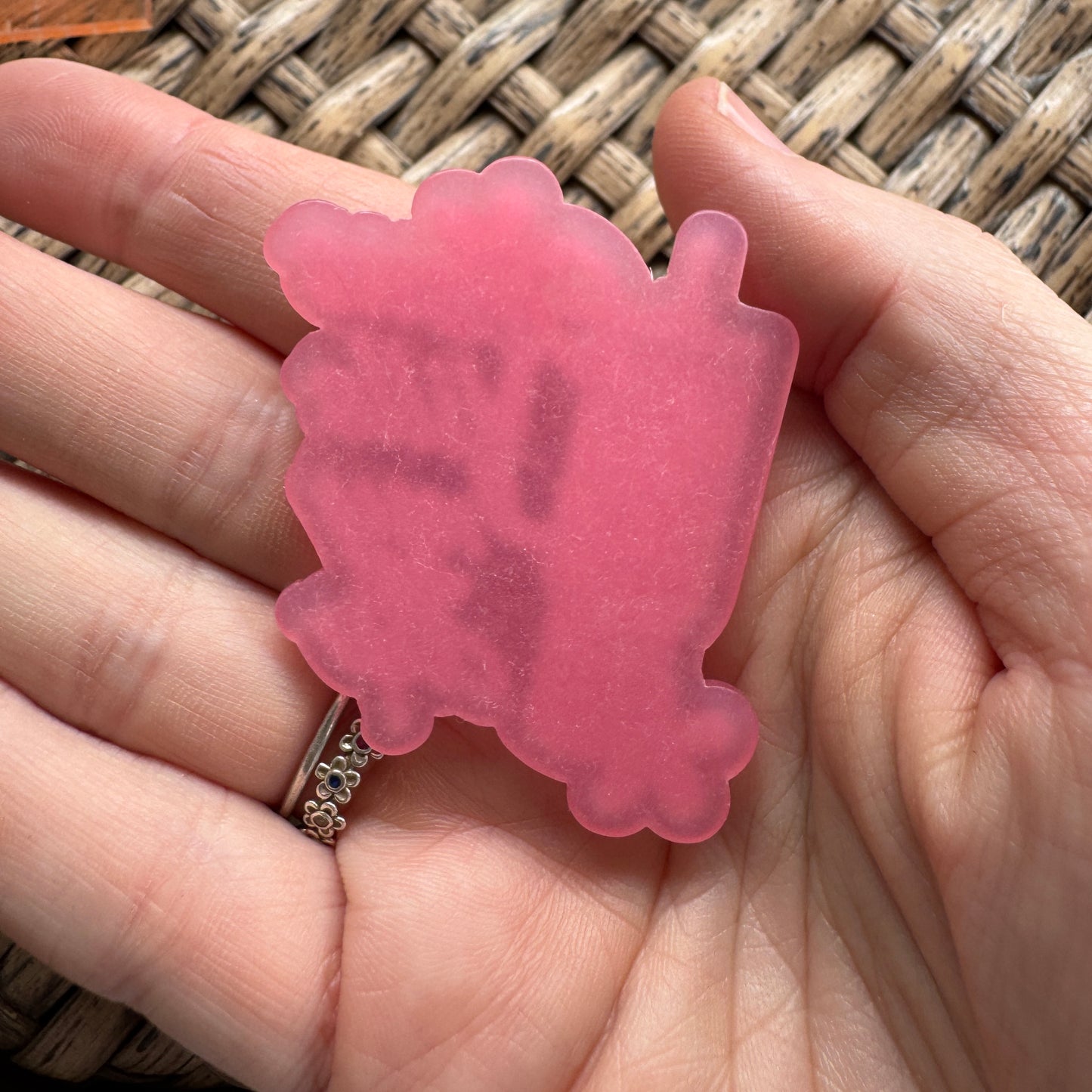 Acrylic Fatback, Planar, Cabochon, Craft Supply - Chrsitian, Jesus Fills My Cup