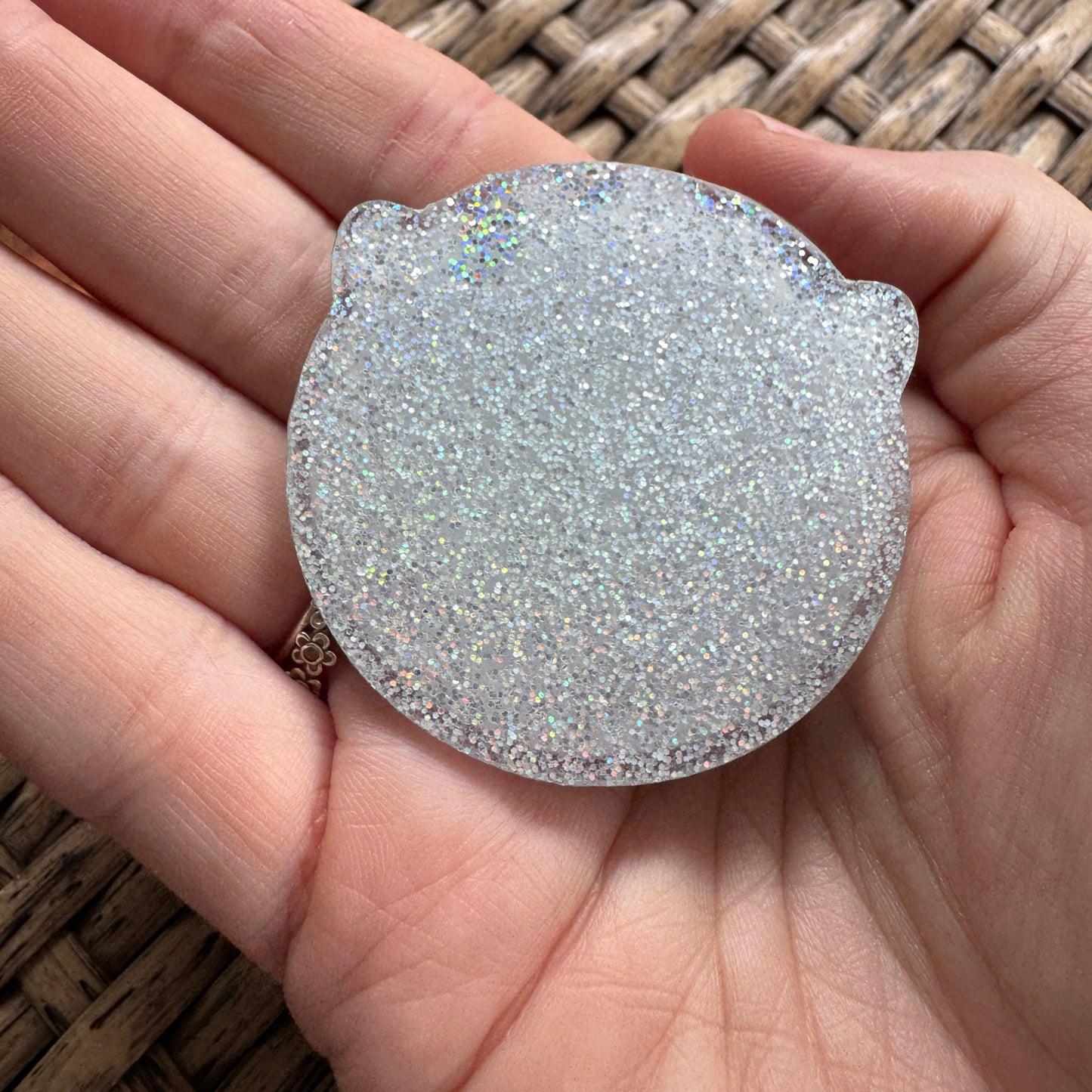 Acrylic Fatback, Planar, Cabochon, Craft Supply - With Brave Wings She Flies