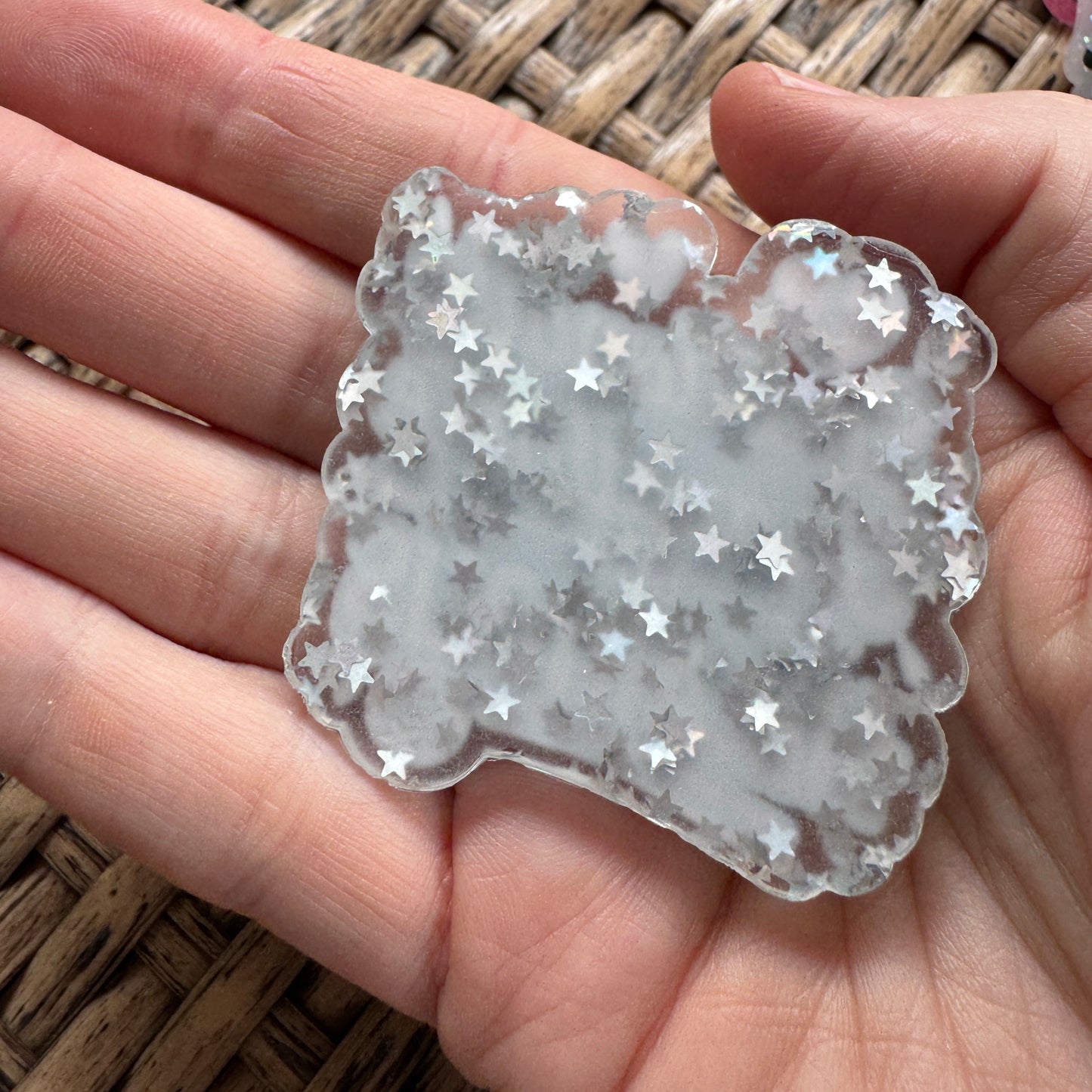 Acrylic Fatback, Planar, Cabochon, Craft Supply -Humor, Emotionally Unavailable