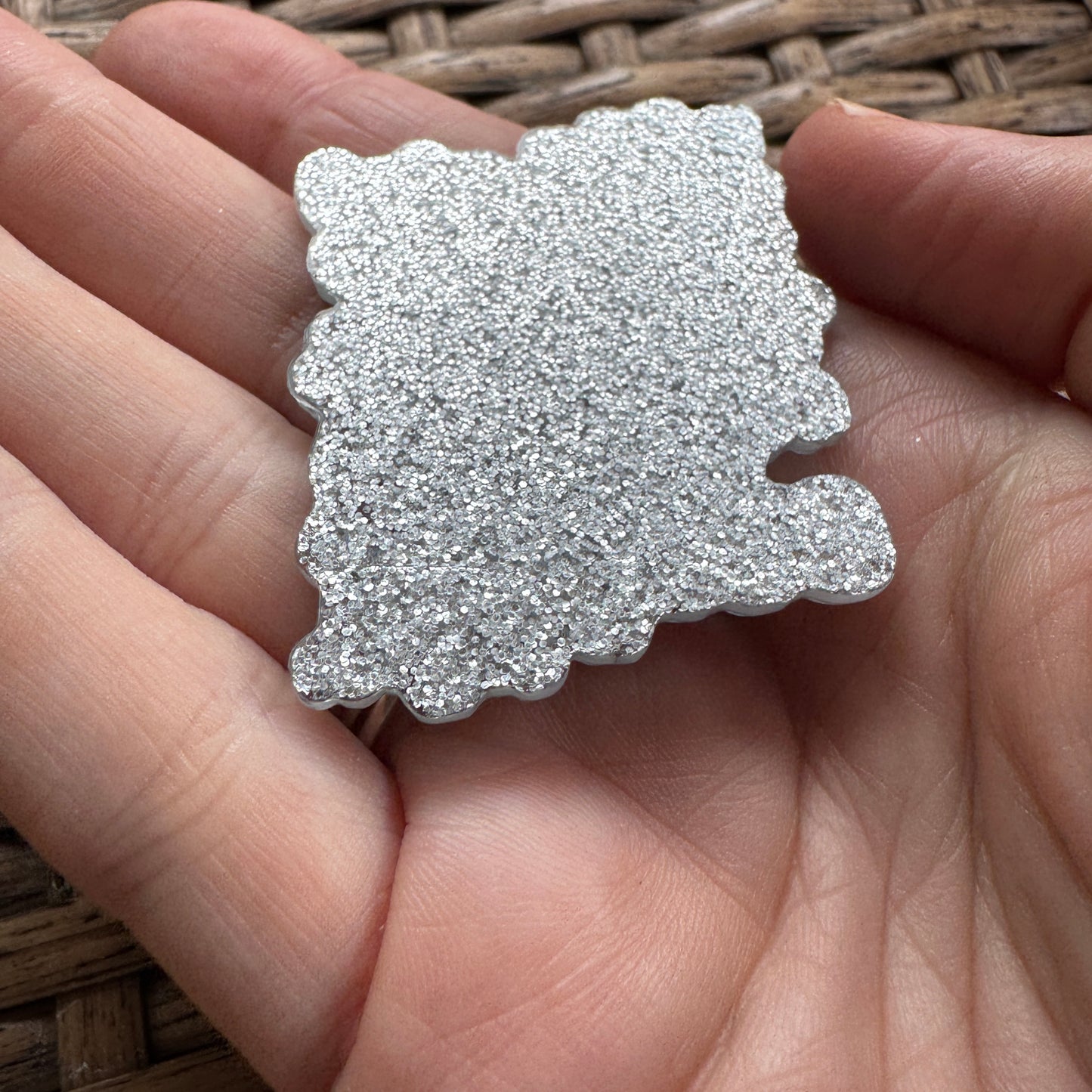 Acrylic Flatback, Planar, Cabochon, Single Pc - This Girl Runs on Dunkin