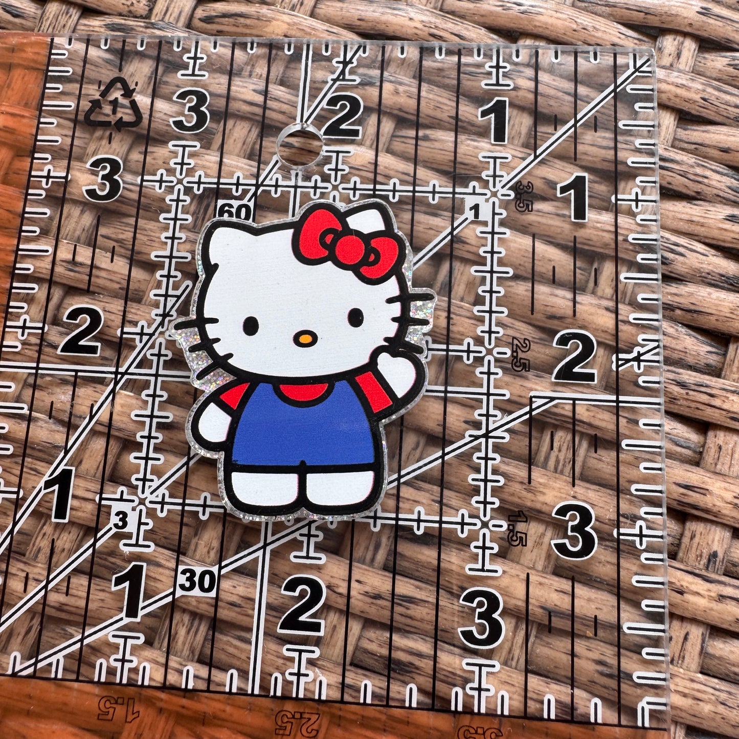 Acrylic Flatback, Planar, Cabochon, Single Pc - Hello Kitty