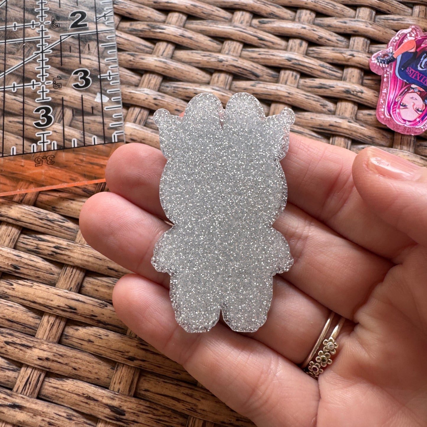 Acrylic Flatback, Planar, Cabochon, Single Pc - Lafuf purple