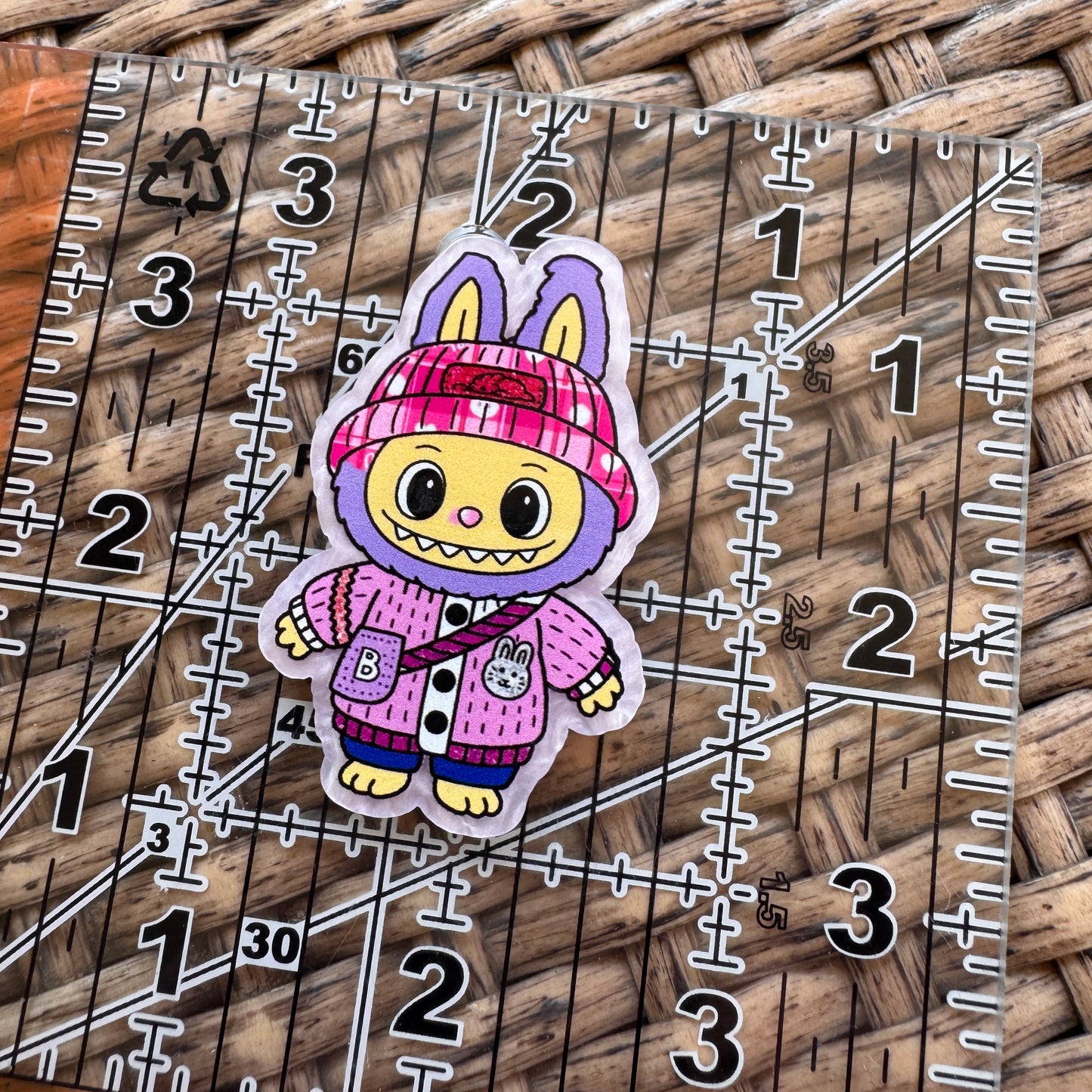 Acrylic Flatback, Planar, Cabochon, Single Pc - Labubu