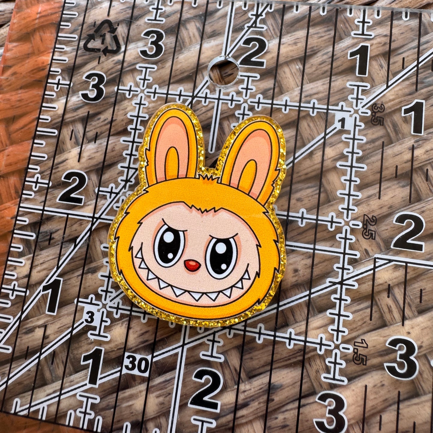 Acrylic Flatback, Planar, Cabochon, Single Pc - Labubu Head