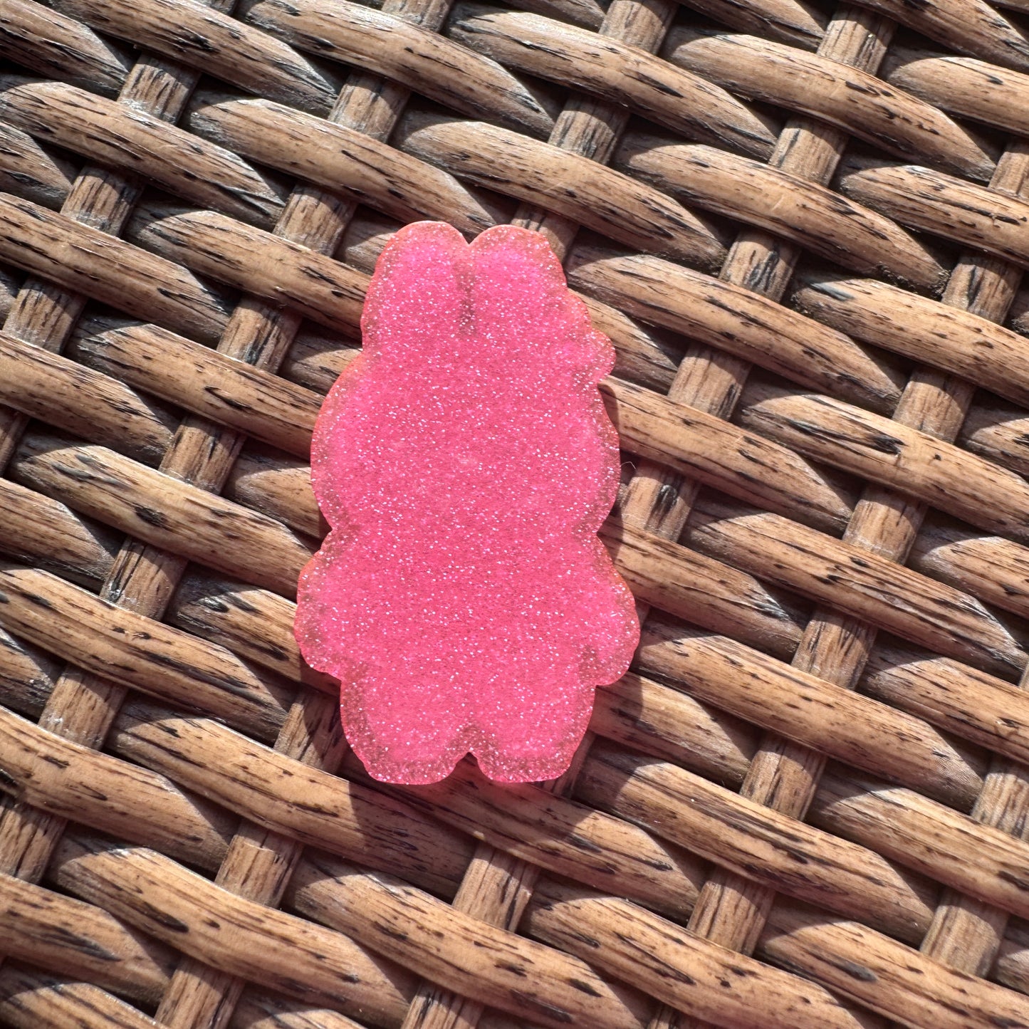 Acrylic Flatback, Planar, Cabochon, Single Pc - Pink and Yellow Labu