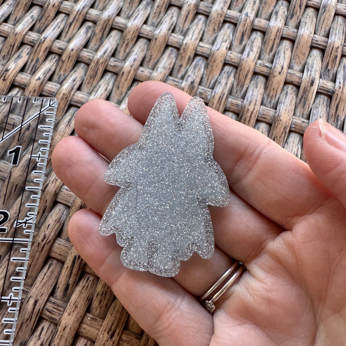 Acrylic Flatback, Planar, Cabochon, Single Pc. - Bluey Vampire Halloween