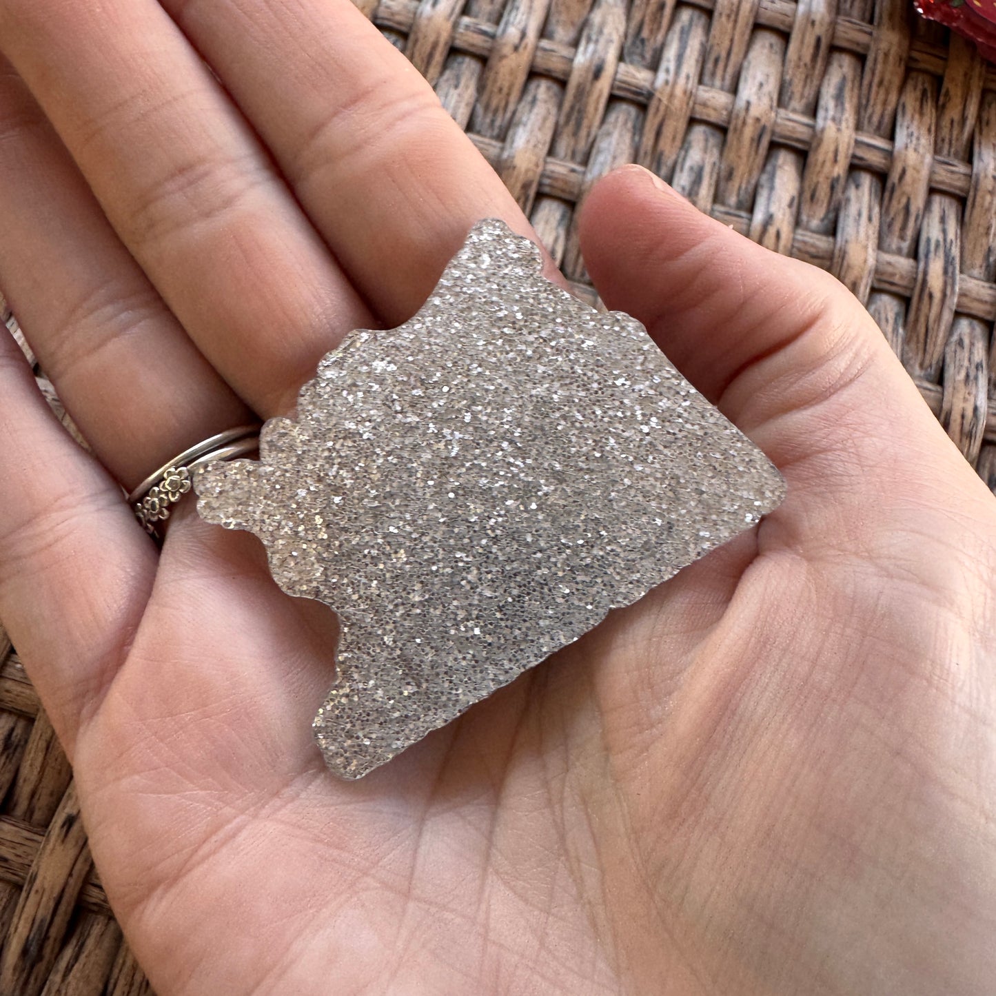 Acrylic Flatback, Planar, Cabochon, Single Pc. - Bluey and Bigo Christmas