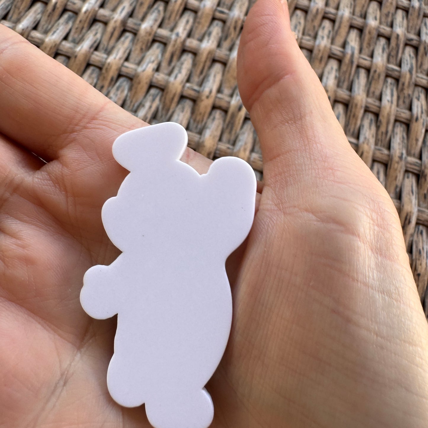 Acrylic Flatback, Planar, Cabochon, Single Pc. - Purple Teletubby