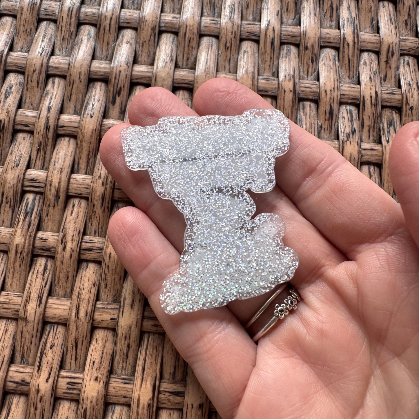 Acrylic Flatback, Planar, Cabochon, Single Pc. - Hawaiian Punch Lilo