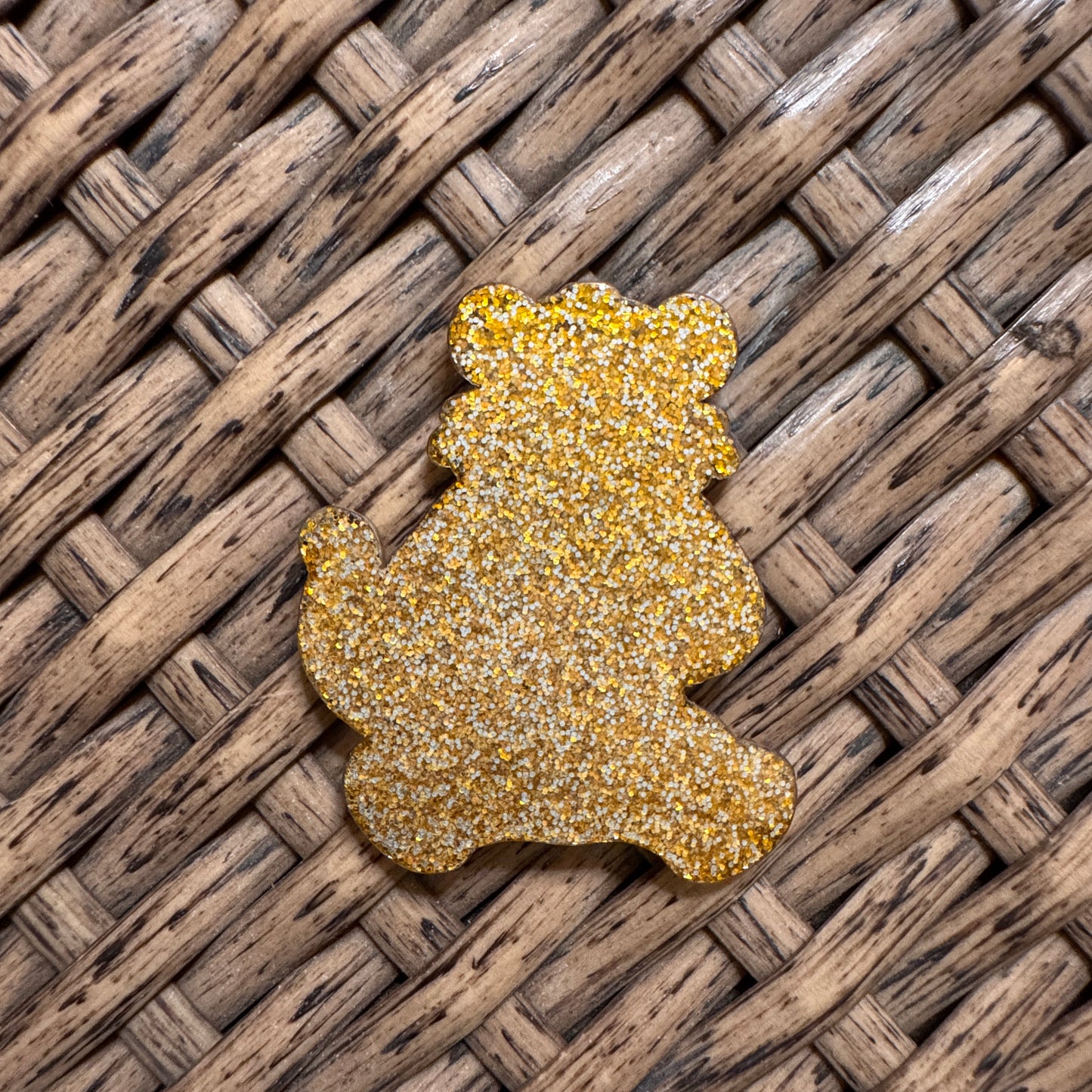 Tigger With Heart Acrylic Flatback, Planar, Cabochon, Single Pc.