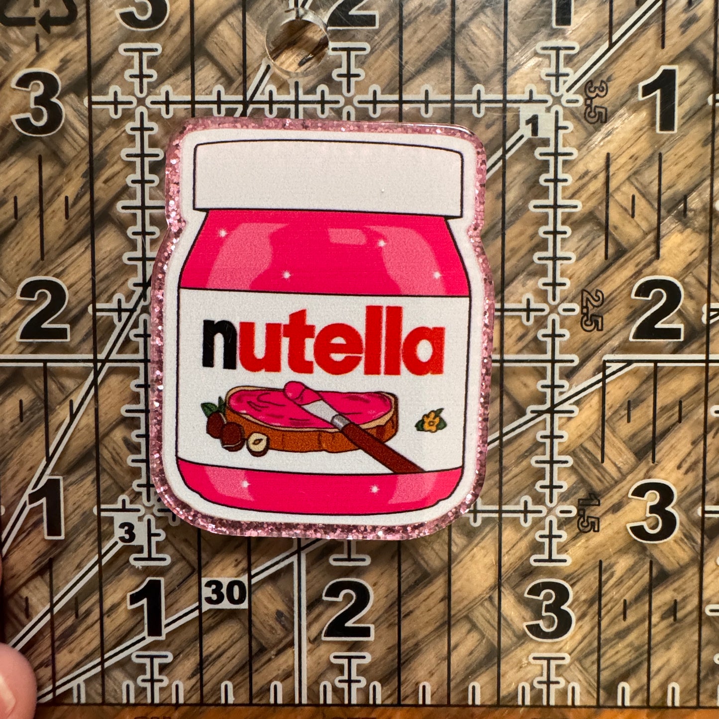 Nutella Acrylic Flatback, Planar, Cabochon, Single Pc.