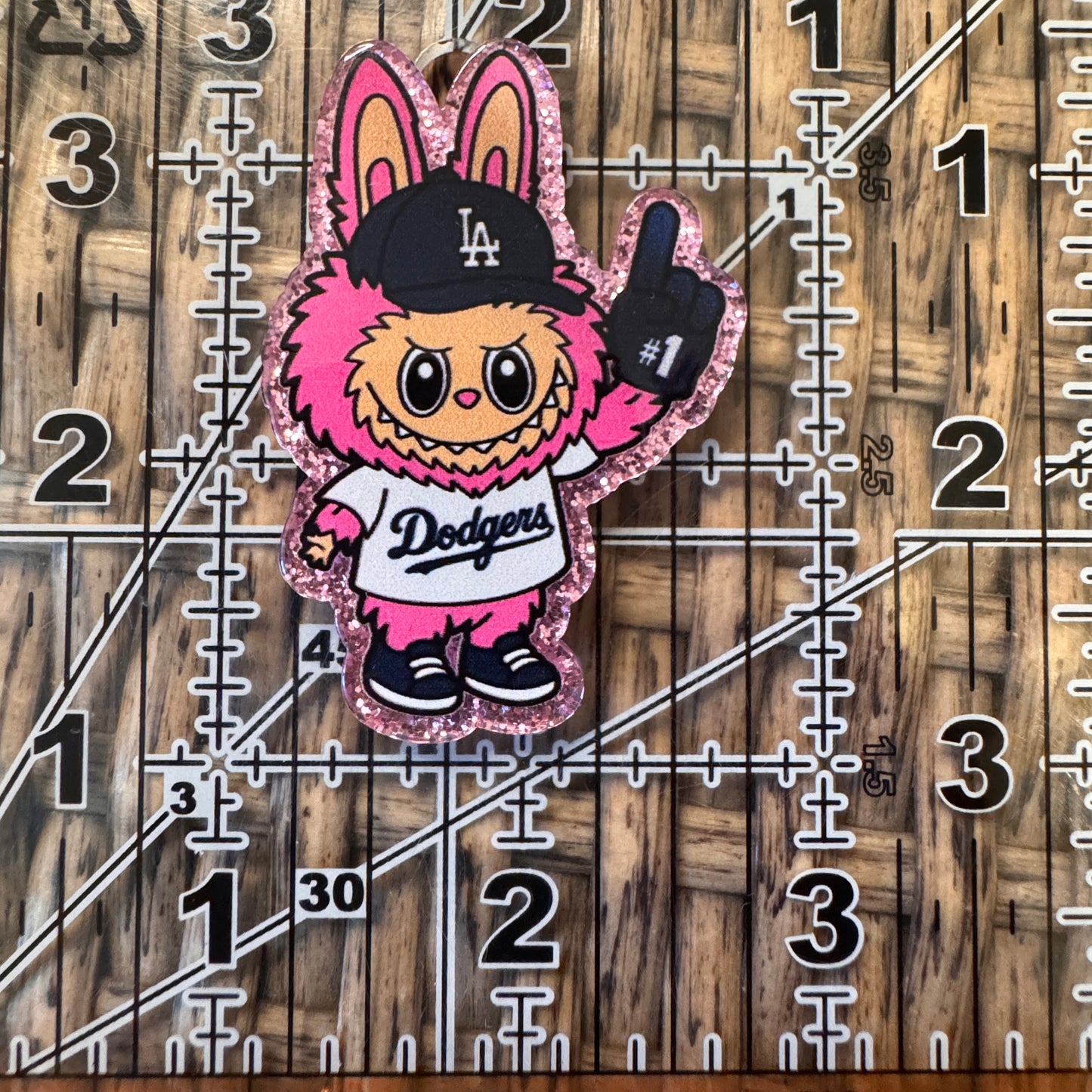 Bubu La Dogers Acrylic Flatback, Planar, Cabochon, Single Pc.