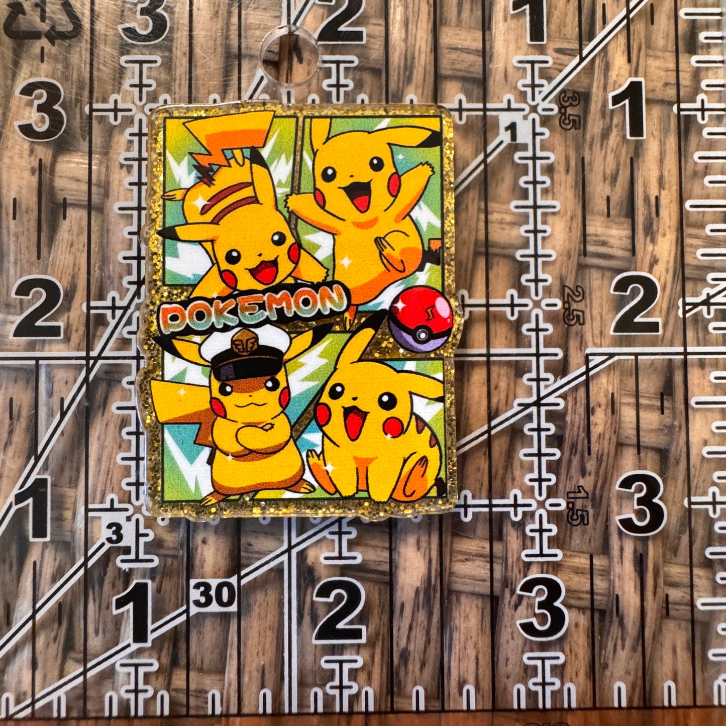 POkemon Acrylic Flatback, Planar, Cabochon, Single Pc.