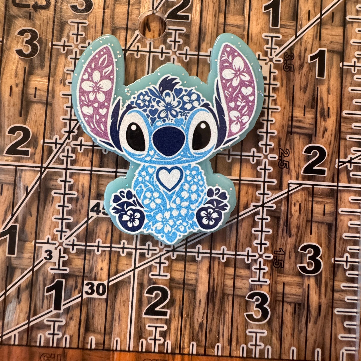 Stitch Acrylic Flatback, Planar, Cabochon, Single Pc.