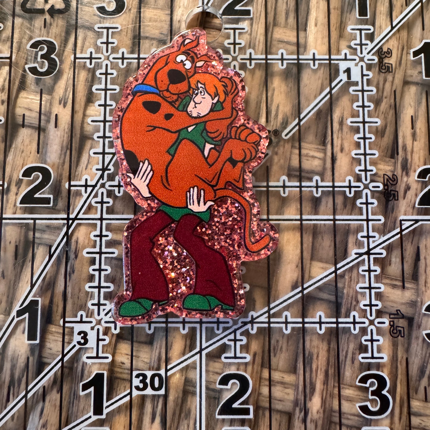 Scooby and Shaggy Acrylic Flatback, Planar, Cabochon, Single Pc.