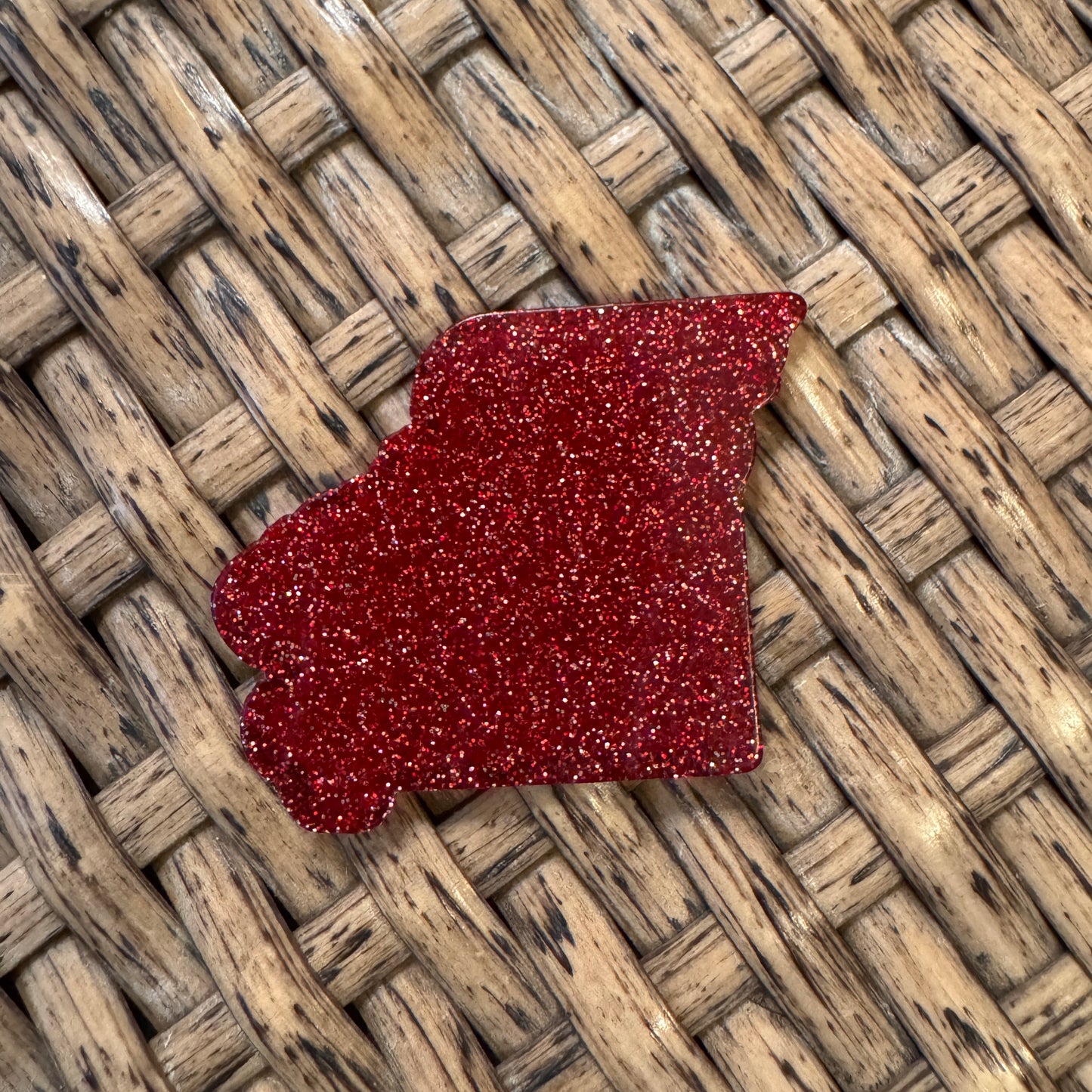 Missouri KC Chiefs Acrylic Flatback, Planar, Cabochon, Single Pc. Faded words