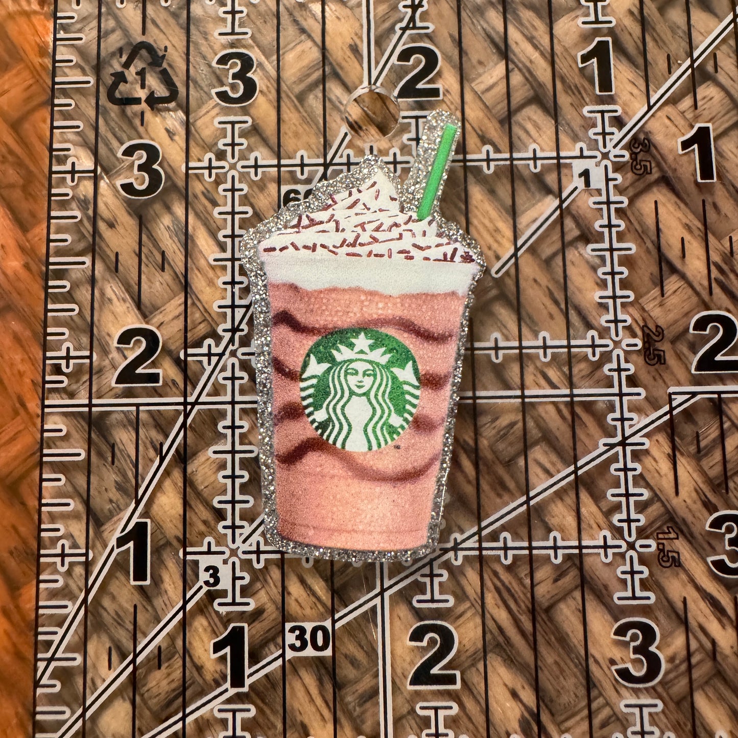 Starbucks Drink Acrylic Flatback, Planar, Cabochon, Single Pc.