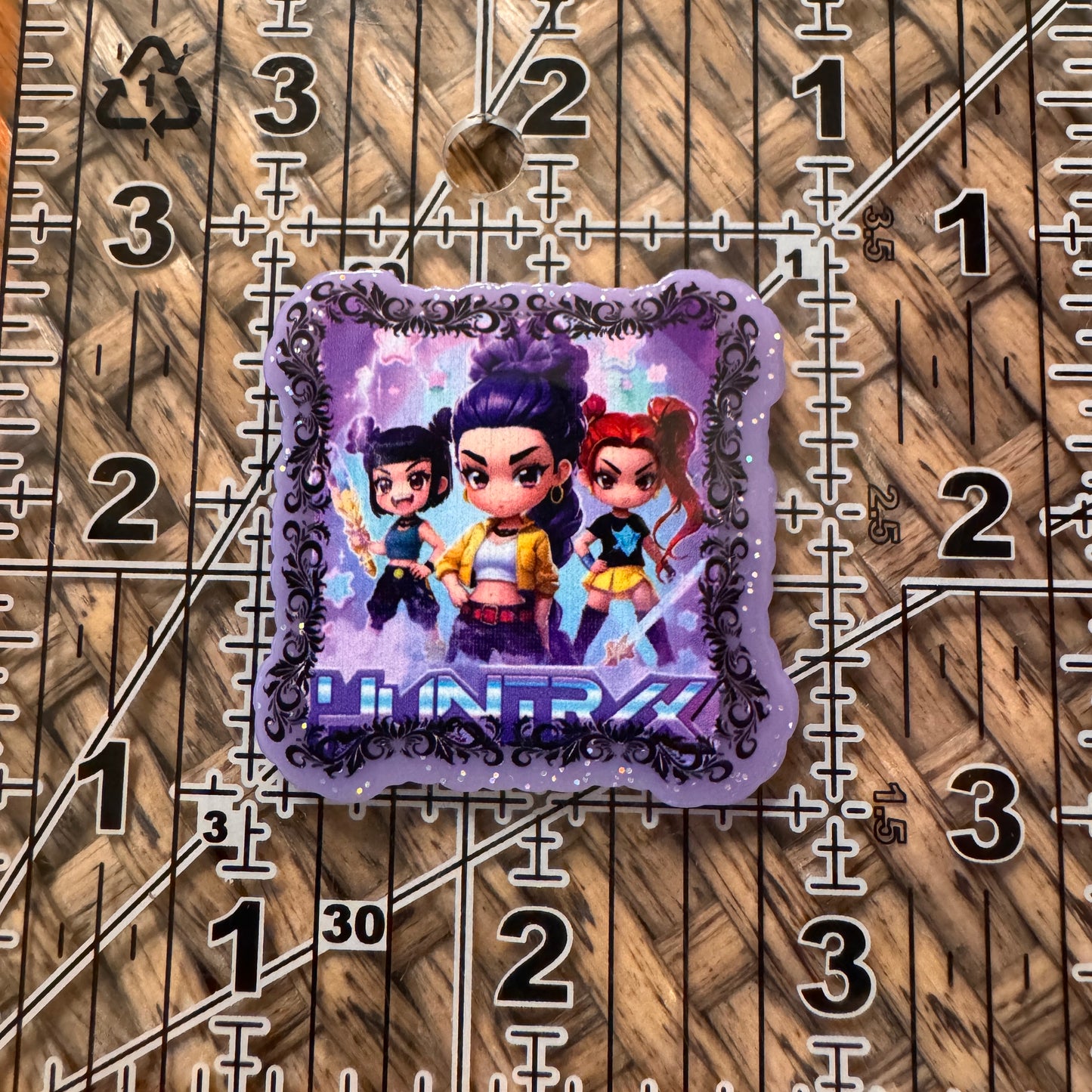 Demon Hunter Acrylic Flatback, Planar, Cabochon, Single Pc.