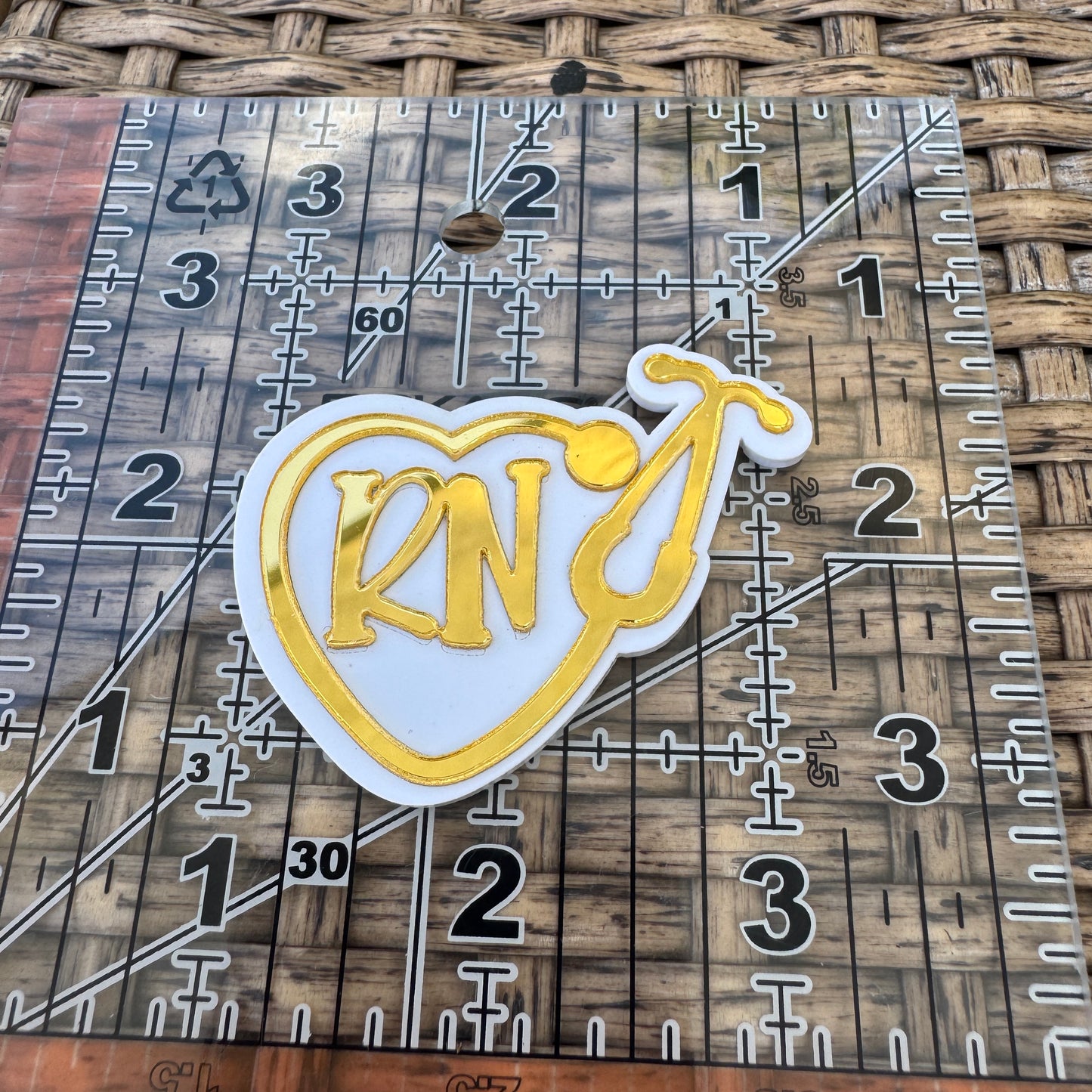 2 Dimensional RN Shiny Gold Flatback Planar, Cabochon, Single Pc.