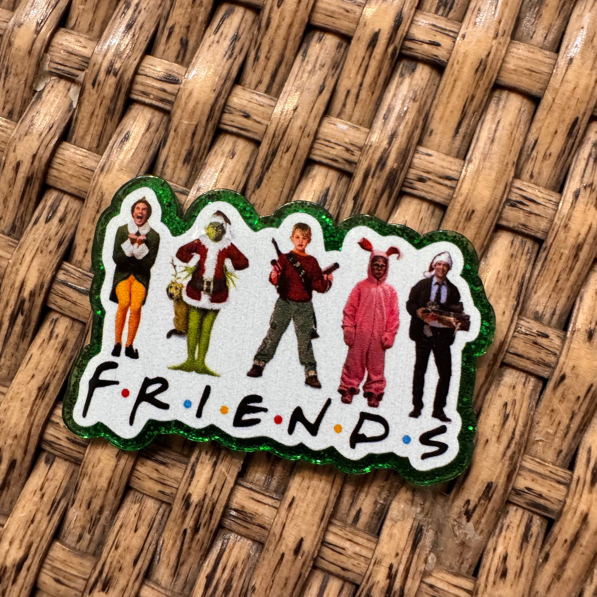 Acrylic Flatback Craft Embellishment - Christmas Characters Friends