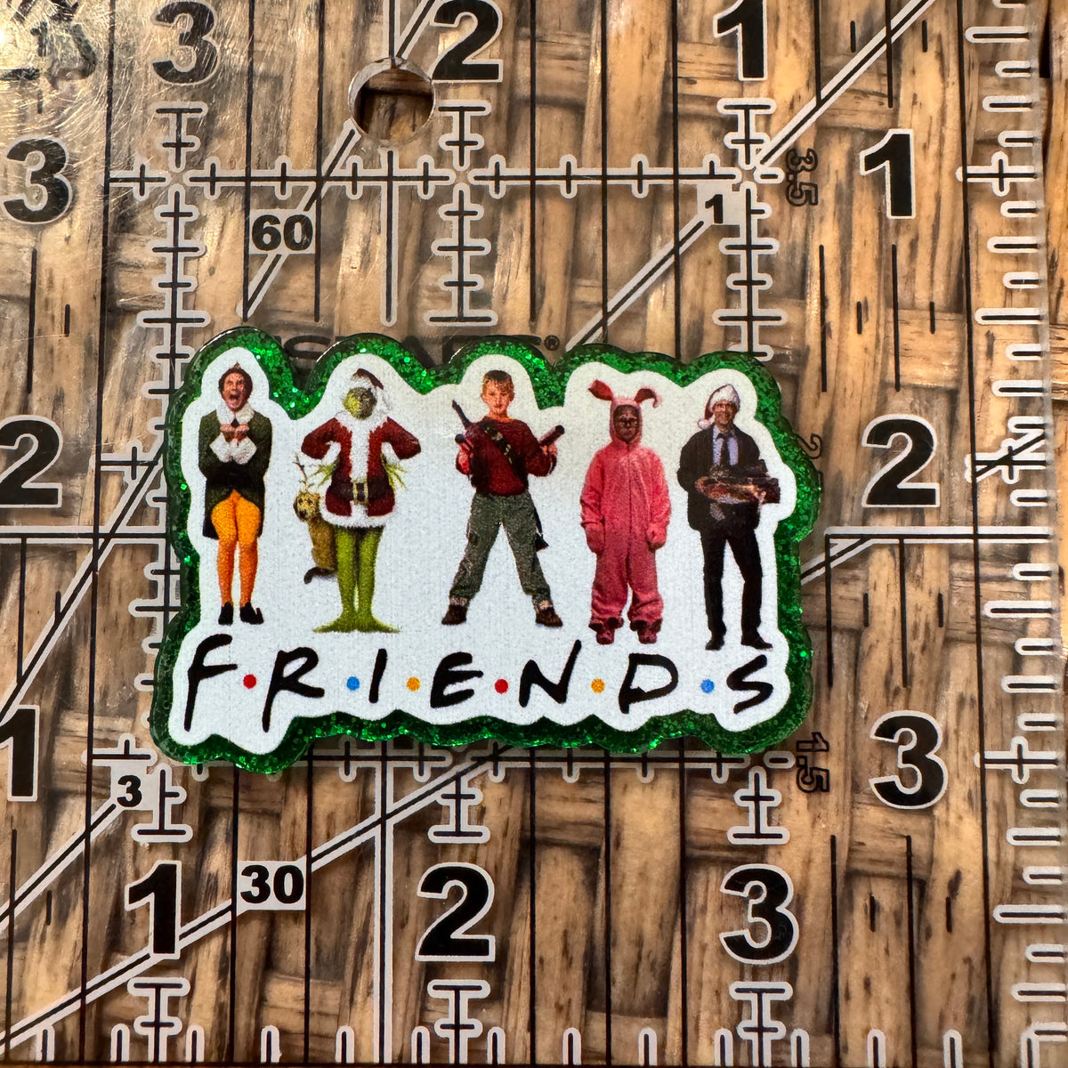 Acrylic Flatback Craft Embellishment - Christmas Characters Friends