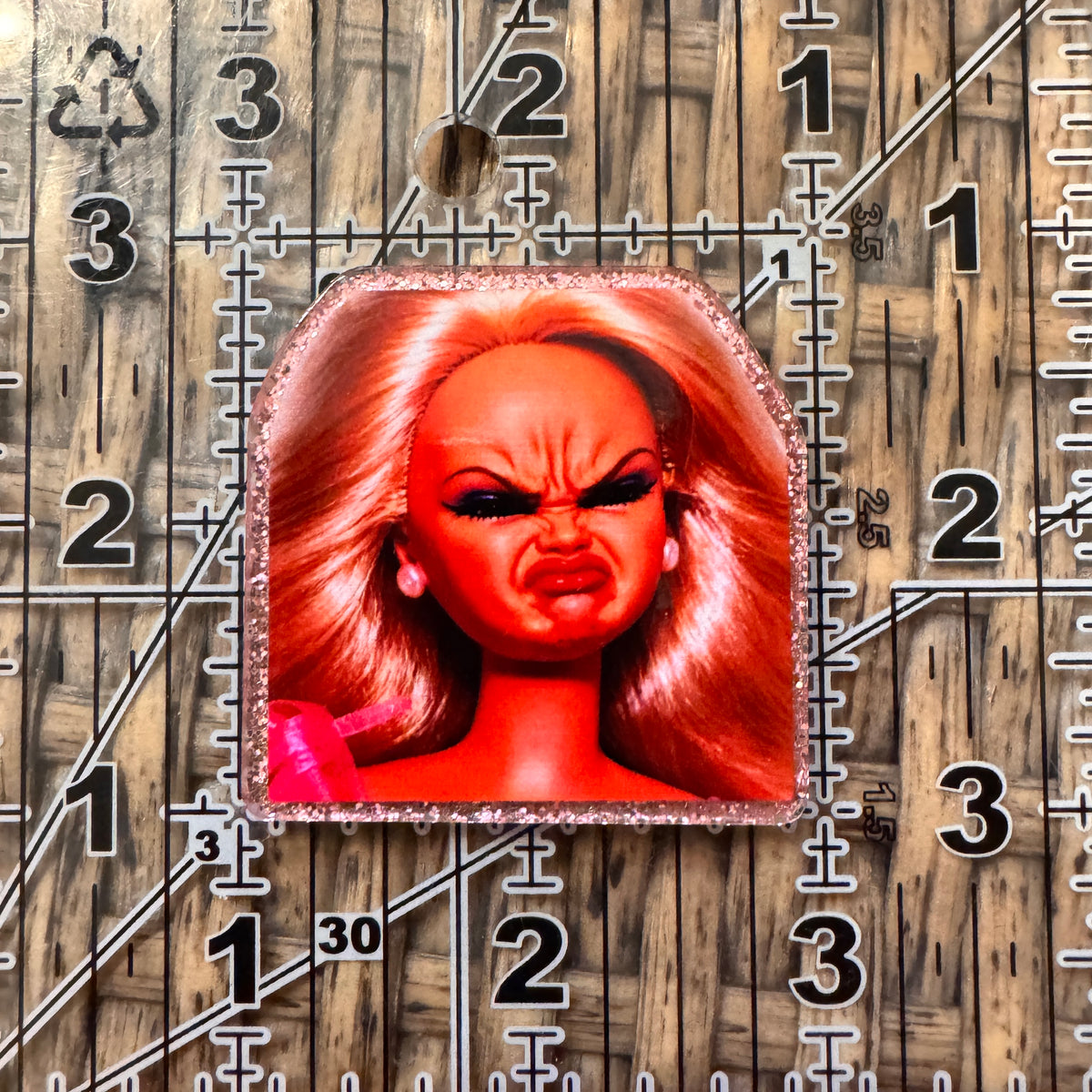 Acrylic Flatback Craft Embellishment - Barbie Dirty Look