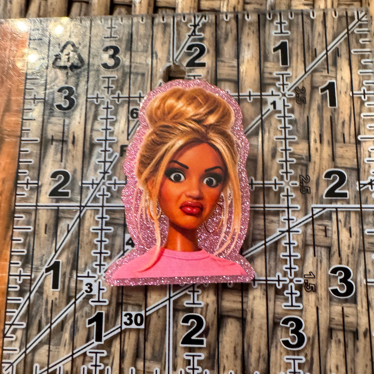 Acrylic Flatback Craft Embellishment - Barbie Dirty Look