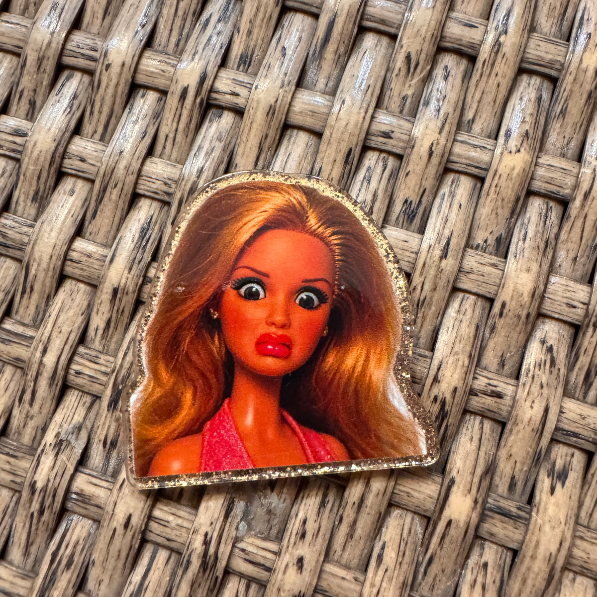 Acrylic Flatback Craft Embellishment - Barbie Dirty Look