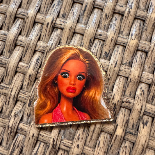 Acrylic Flatback Craft Embellishment - Barbie Dirty Look