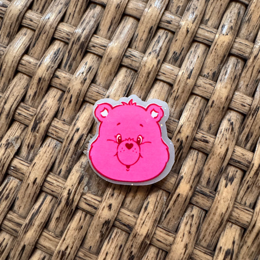 MINI Acrylic Flatback Craft Embellishment - Mini CareBear Head
