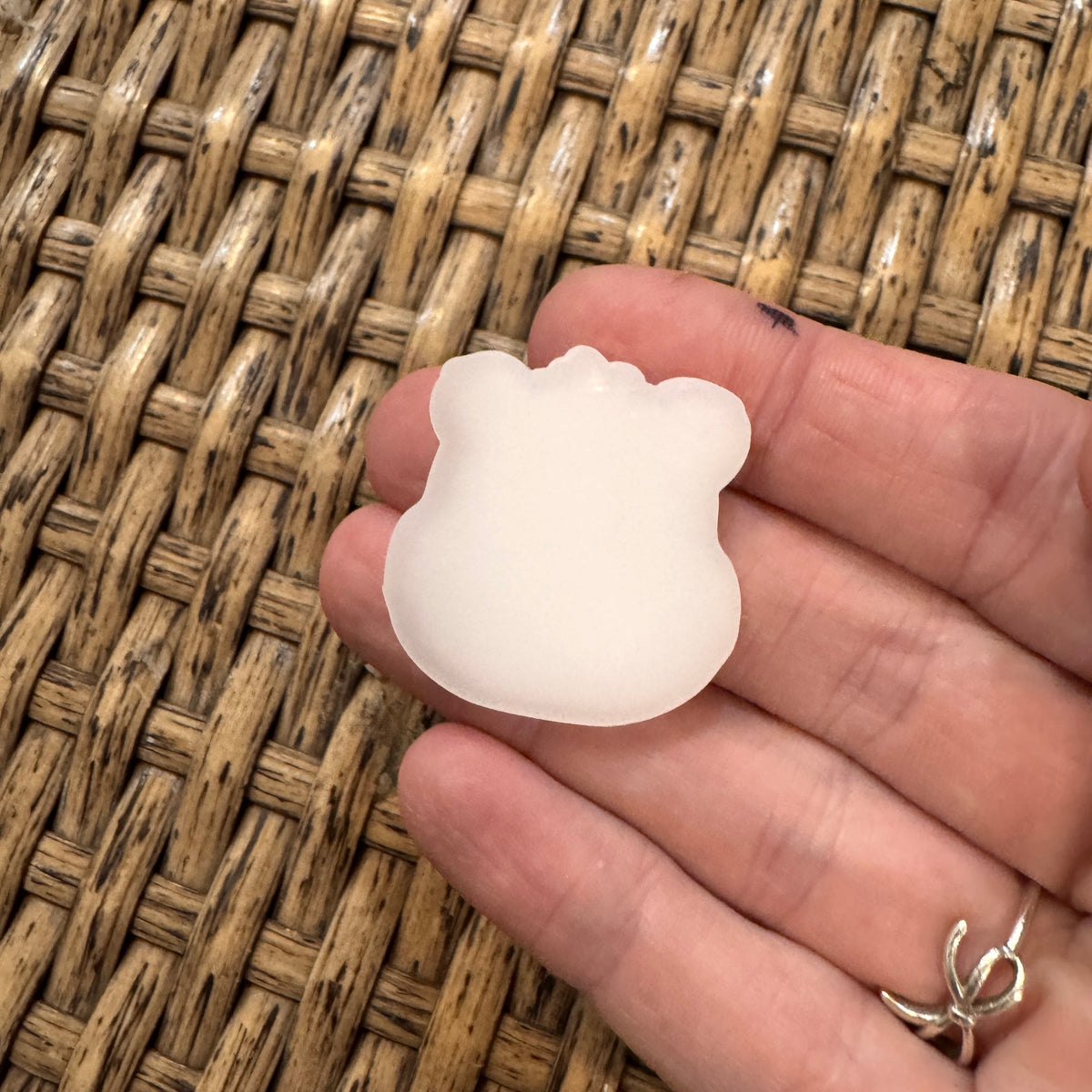 MINI Acrylic Flatback Craft Embellishment - Mini CareBear Head