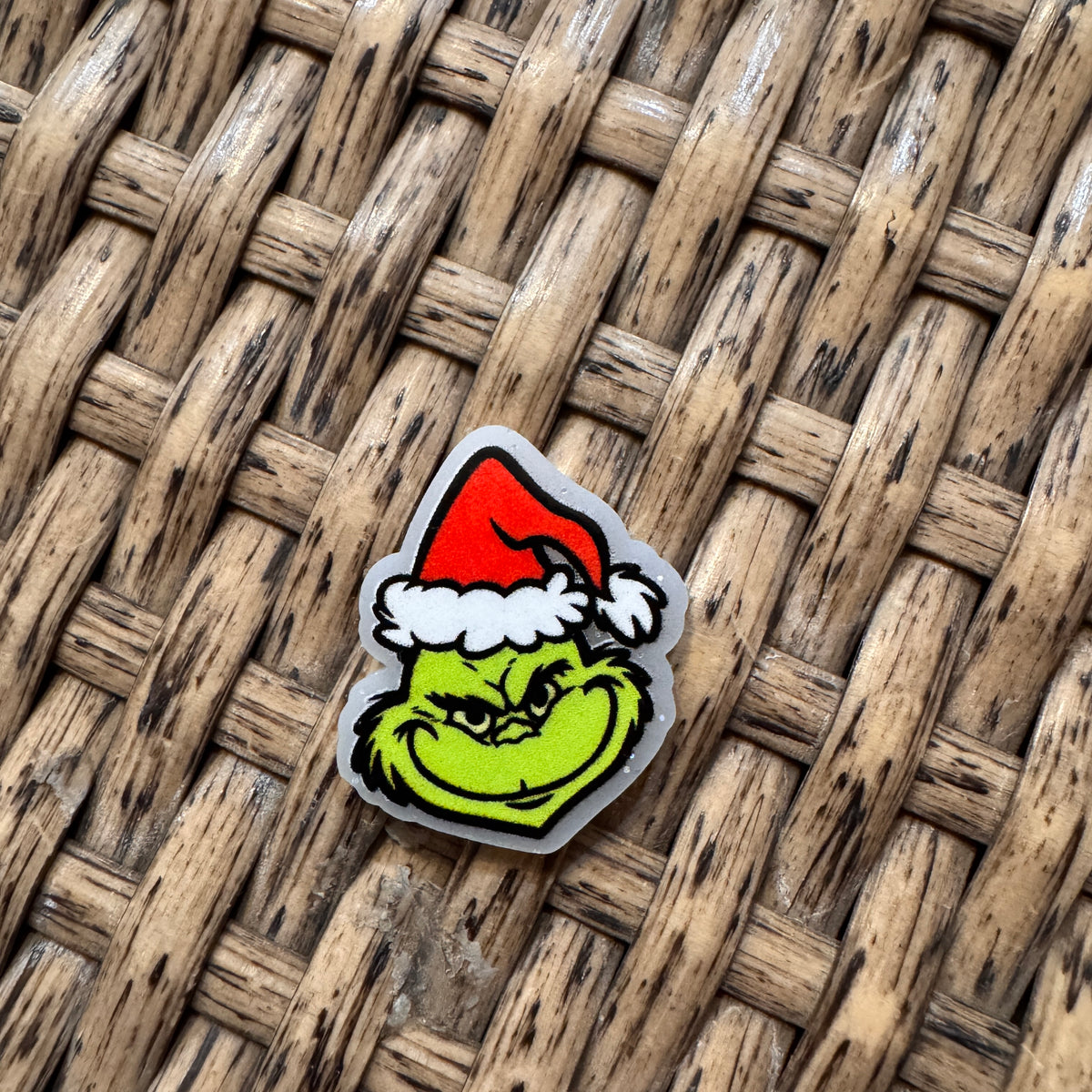 MINI Acrylic Flatback Craft Embellishment - Grinch Mini