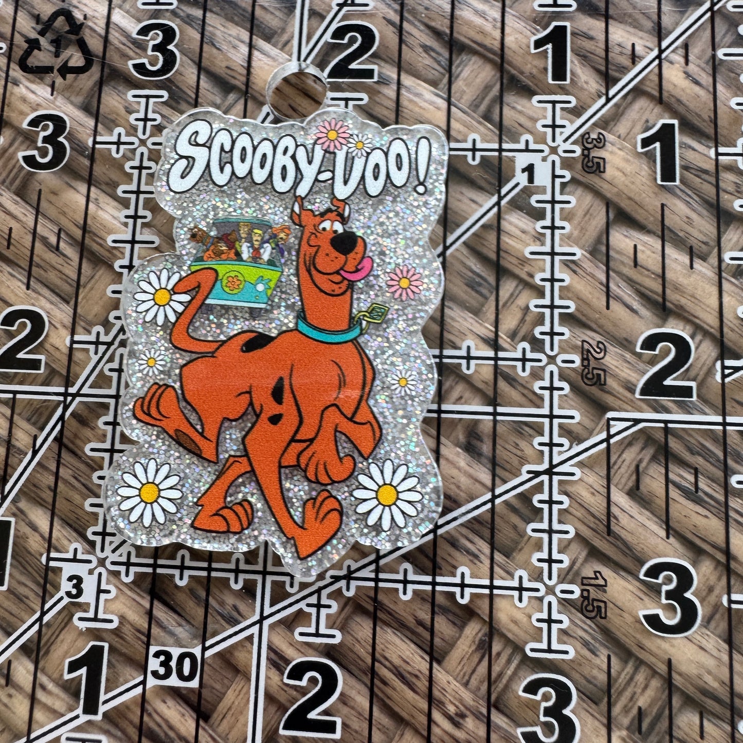 Scooby Doo,  Glitter Flatback,  Planar, Cabochon, Single Pc