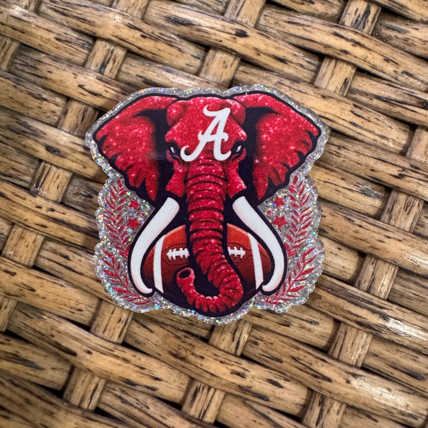 Alabama Football  Acrylic Flatback,  Planar, Cabochon, Single Pc.