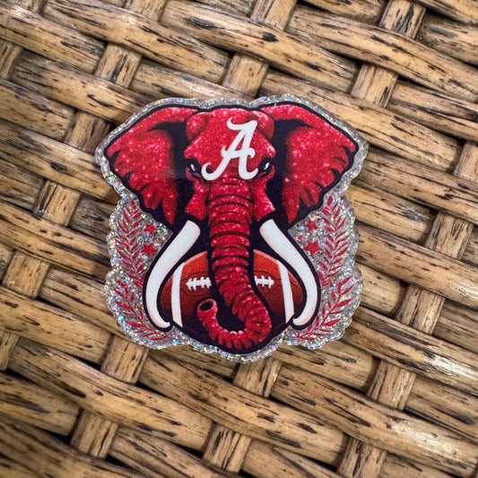 Alabama Football  Acrylic Flatback,  Planar, Cabochon, Single Pc.