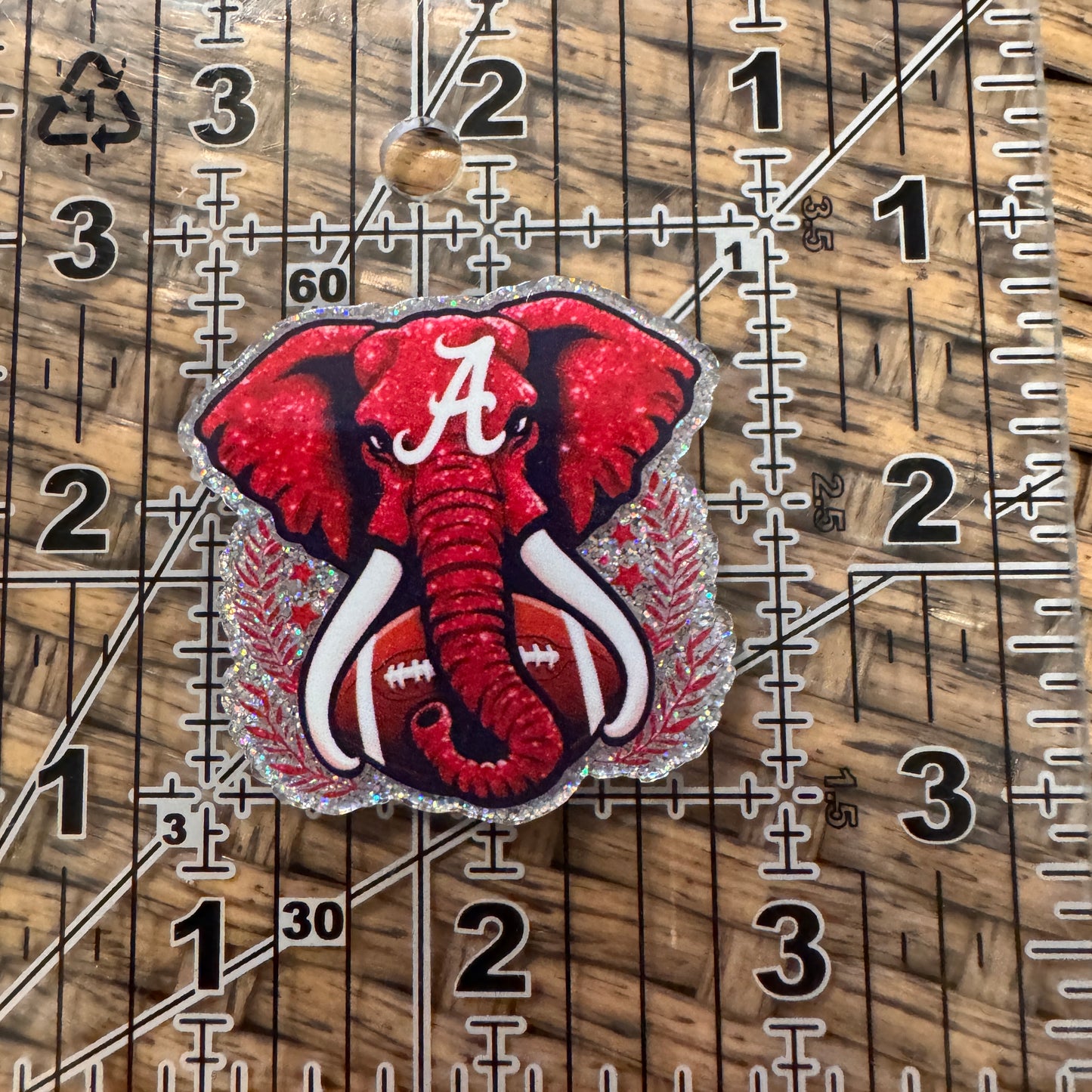 Alabama Football  Acrylic Flatback,  Planar, Cabochon, Single Pc.