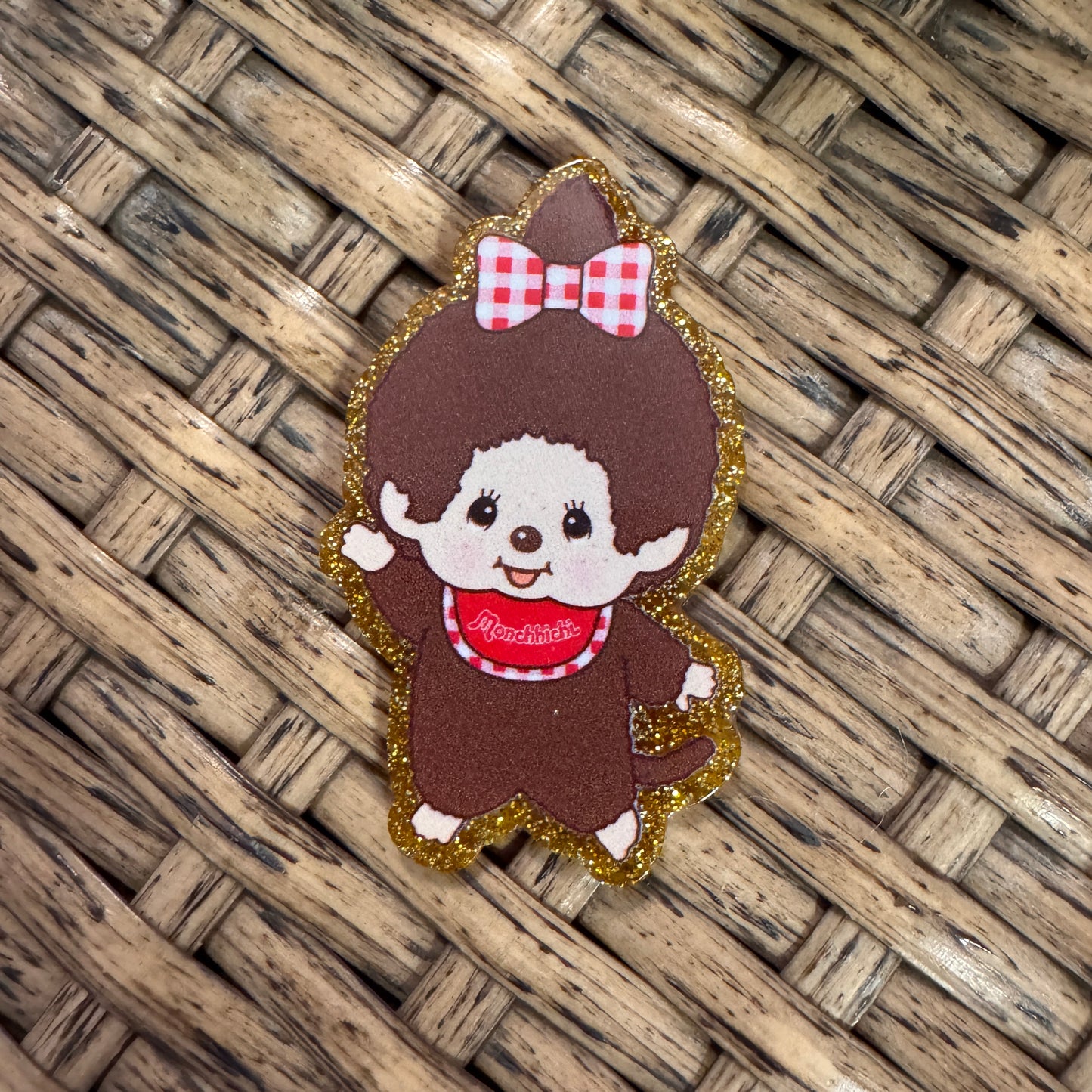 Muchacha Monkey Acrylic Flatback,  Planar, Cabochon, Single Pc.