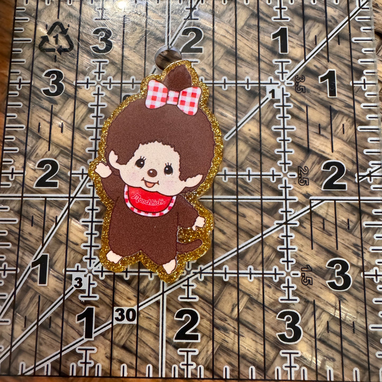 Muchacha Monkey Acrylic Flatback,  Planar, Cabochon, Single Pc.