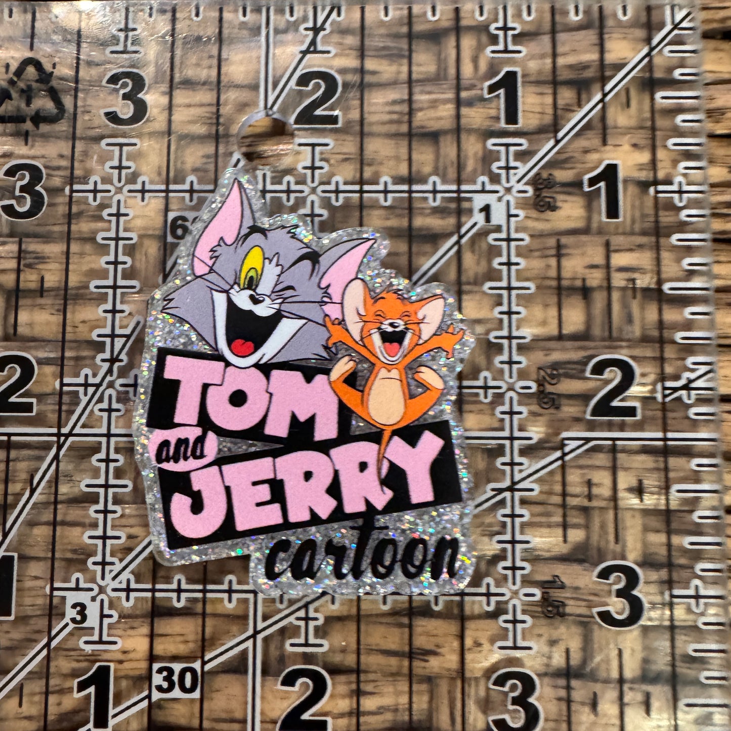 Tom and Jerry Acrylic Flatback,  Planar, Cabochon, Single Pc.