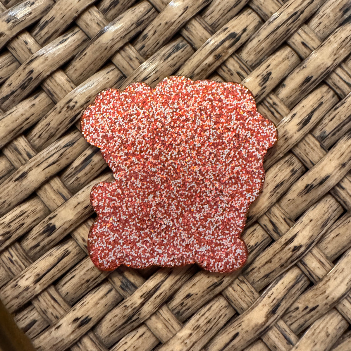 Acrylic Flatback Craft Embellishment - Mickey and Minnie Christmas