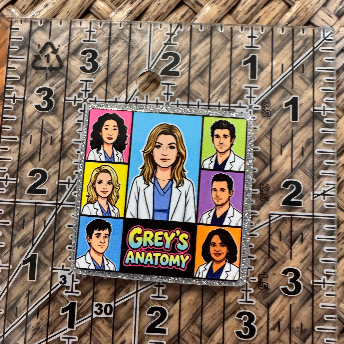 Acrylic Flatback Craft Embellishment - Greys Anatomy