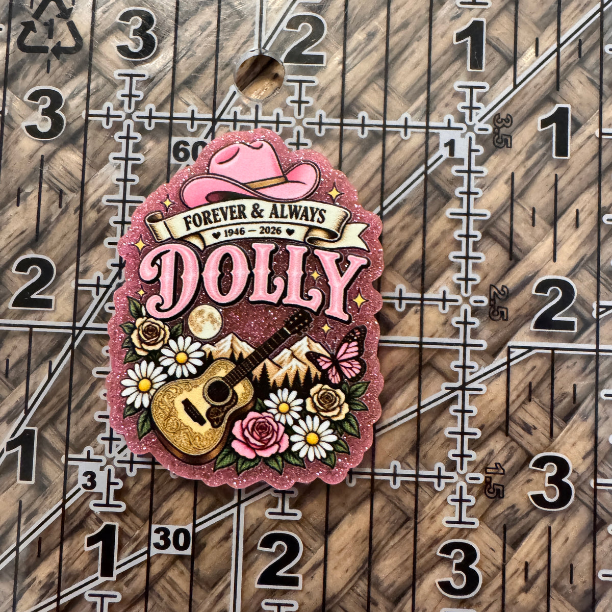 Acrylic Flatback Craft Embellishment - Dolly